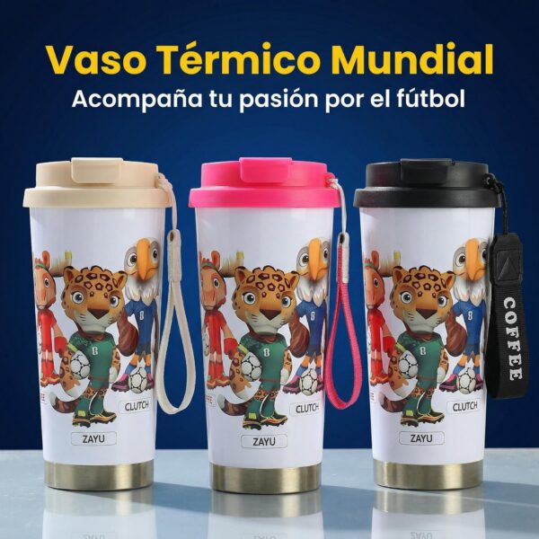 🏆 Vaso Térmico Mundialista Personalizable – Acero Inoxidable 304