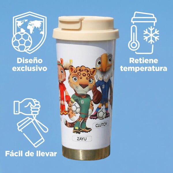🏆 Vaso Térmico Mundialista Personalizable – Acero Inoxidable 304