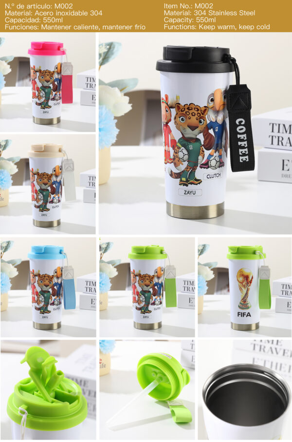 🏆 Vaso Térmico Mundialista Personalizable – Acero Inoxidable 304