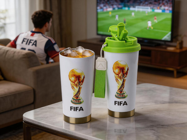 🏆 Vaso Térmico Mundialista Personalizable – Acero Inoxidable 304