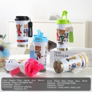 🏆 Vaso Térmico Mundialista Personalizable – Acero Inoxidable 304