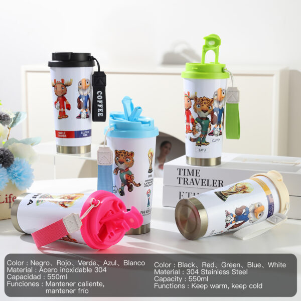 🏆 Vaso Térmico Mundialista Personalizable – Acero Inoxidable 304